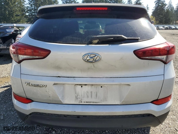 2016 Hyundai Tucson SE with VIN KM8J23A44GU031686, listed as a Copart auction lot 51562265 with 58,018 mi miles and Salvage Title. Bid and sale history available at carsss.com. Image 6.