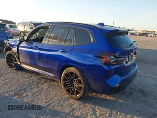 2023 BMW X3 M with VIN 5YM13EC03P9P58528, listed as a IAAI auction lot 41493528 with 18,503 mi miles. Bid and sale history available at carsss.com. Image 3.