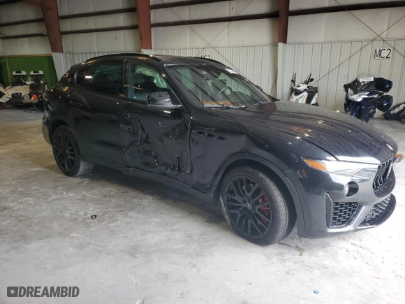 2021 Maserati Levante S with VIN ZN661YUAXMX357898, listed as a Copart auction lot 75184994 with 47,105 mi miles and Salvage Title. Bid and sale history available at carsss.com. Image 4.