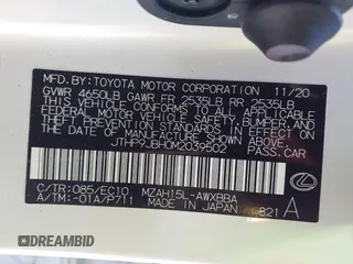 2021 Lexus UX 250h z VIN JTHP9JBH0M2039502, wystawiony jako IAAI lot #41868672 z przebiegiem 17 496 mil mil oraz . Historia ofert i sprzedaży dostępna na DreamBid. Obrazek 9.