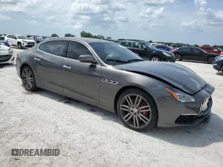 2018 Maserati Quattroporte S GranLusso with VIN ZAM56YPL6J1281490, listed as a Copart auction lot 60120163 with 59,327 mi miles. Bid and sale history available at carsss.com. Image 4.
