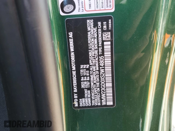 2025 MINI Hardtop Cooper S with VIN WMW23GD0XS2W14805, listed as a Copart auction lot 49330675 with 9,889 mi miles and Salvage Title. Bid and sale history available at DreamBid. Image 12.