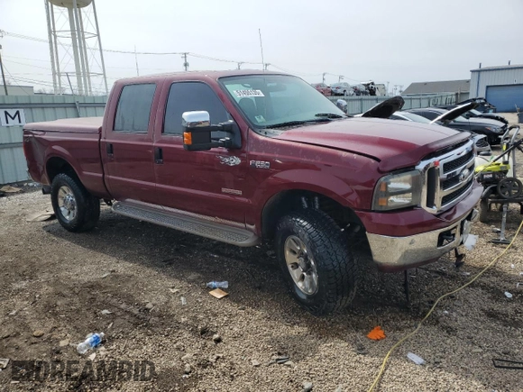 2004 Ford F-250 XL with VIN 1FTNW21P04EC40461, listed as a Copart auction lot 51455135 with 218,925 mi miles and Salvage title. Bid and sale history available at DreamBid. Image 4.
