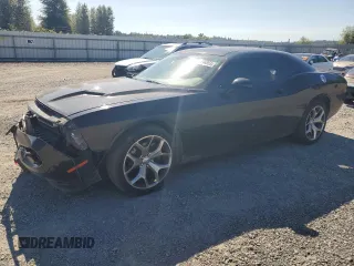 2015 Dodge Challenger SXT Plus with VIN 2C3CDZBG4FH856099, listed as a Copart auction lot 62196855 with 87,507 mi miles and Salvage title. Bid and sale history available at DreamBid. Image 1.