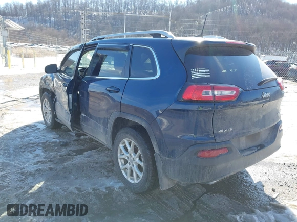 2018 Jeep Cherokee Latitude Plus with VIN 1C4PJMLX0JD529969, listed as a IAAI auction lot 41412343 with 98,506 mi miles. Bid and sale history available at carsss.com. Image 3.