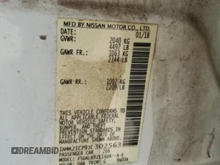 2018 Nissan LEAF SV with VIN 1N4AZ1CP9JC302563, listed as a Copart auction lot 56521215 with 104,124 mi miles and Clean title. Bid and sale history available at DreamBid. Image 12.
