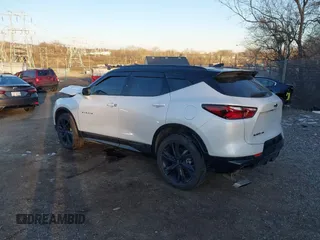 2022 Chevrolet Blazer RS with VIN 3GNKBKRS8NS214678, listed as a IAAI auction lot 41307953 with 23,114 mi miles and . Bid and sale history available at DreamBid. Image 3.