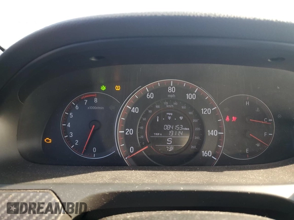 2016 Honda Accord Sport with VIN 1HGCR2F58GA202124, listed as a Copart auction lot 55291255 with 84,153 mi miles and Salvage Title. Bid and sale history available at DreamBid. Image 9.
