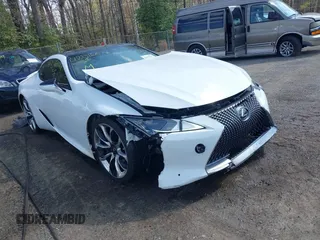 2021 Lexus LC with VIN JTHBP5AY0MA008376, listed as a IAAI auction lot 42016674 with 37,760 mi miles. Bid and sale history available at carsss.com. Image 1.