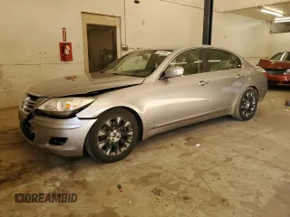 2009 Hyundai Genesis with VIN KMHGC46E49U061725, listed as a Copart auction lot 79919984 with 130,042 mi miles and Salvage Title. Bid and sale history available at carsss.com. Image 1.