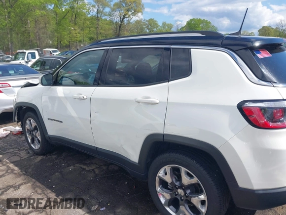 2018 Jeep Compass Limited with VIN 3C4NJDCB0JT314422, listed as a IAAI auction lot 42020523 with 41,888 mi miles and . Bid and sale history available at DreamBid. Image 14.