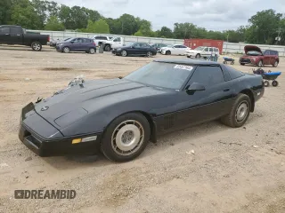 1987 Chevrolet Corvette with VIN 1G1YY2184H5127207, listed as a Copart auction lot 53497164 with 0 mi miles and Salvage Title. Bid and sale history available at carsss.com. Image 1.