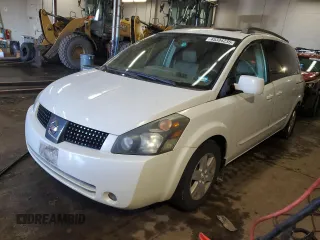 2004 Nissan Quest S with VIN 5N1BV28U54N357644, listed as a Copart auction lot 45334235 with 83,511 mi miles and Salvage Title. Bid and sale history available at carsss.com. Image 1.