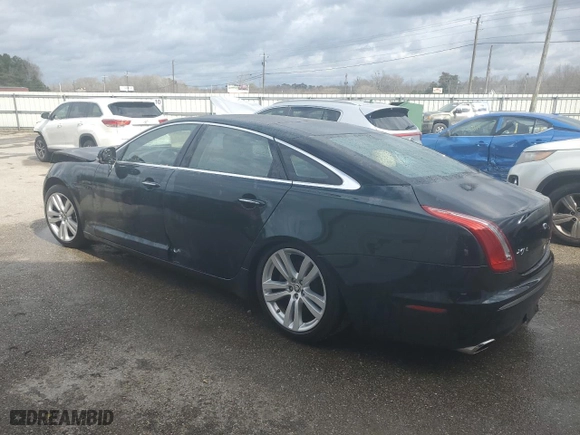 2011 Jaguar XJ with VIN SAJWA2GB2BLV01811, listed as a Copart auction lot 78380094 with 129,243 mi miles and Salvage Title. Bid and sale history available at carsss.com. Image 2.