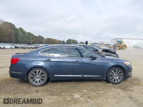 2014 Kia Cadenza Premium with VIN KNALN4D72E5165634, listed as a IAAI auction lot 40725189 with 126,993 mi miles. Bid and sale history available at carsss.com. Image 13.