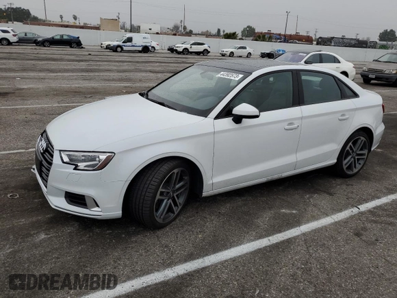 2018 Audi A3 Sedan Premium with VIN WAUAUGFF8J1092397, listed as a Copart auction lot 44392573 with 20,309 mi miles. Bid and sale history available at carsss.com. Image 1.