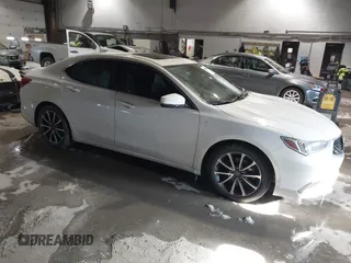 2018 Acura TLX with VIN 19UUB2F38JA008143, listed as a IAAI auction lot 41161669 with 105,483 mi miles. Bid and sale history available at carsss.com. Image 1.