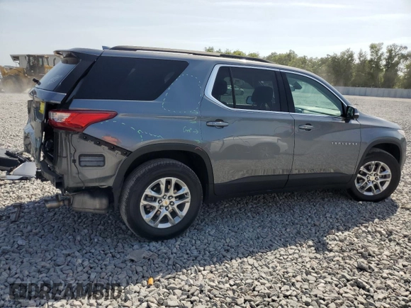 2020 Chevrolet Traverse LT Leather with VIN 1GNEVHKWXLJ238869, listed as a Copart auction lot 54712885 with 123,873 mi miles and Salvage Title. Bid and sale history available at carsss.com. Image 3.