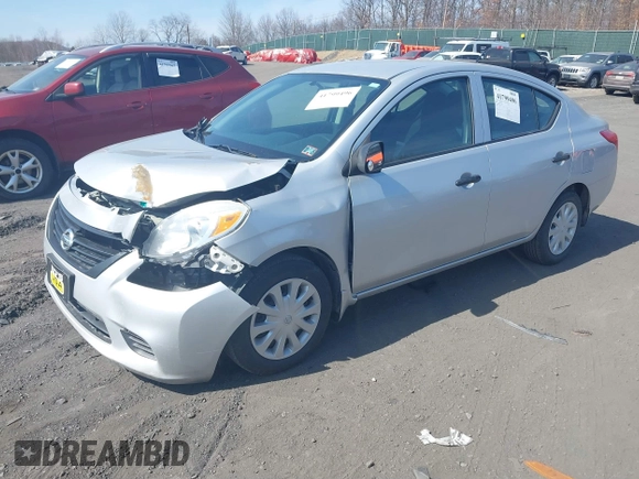 2014 Nissan Versa SV with VIN 3N1CN7AP6EL845046, listed as a IAAI auction lot 41799496 with 101,473 mi miles and . Bid and sale history available at carsss.com. Image 2.