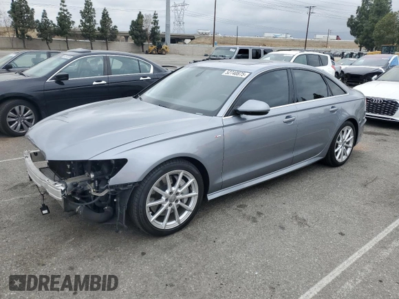2017 Audi A6 Premium Plus with VIN WAUG8AFCXHN097380, listed as a Copart auction lot 52740875 with 44,613 mi miles and Salvage Title. Bid and sale history available at carsss.com. Image 1.