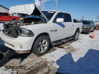 2016 Ram 1500 Sport with VIN 1C6RR7MT5GS248468, listed as a Copart auction lot 87774095 with 54,732 mi miles and Salvage title. Bid and sale history available at DreamBid. Image 1.