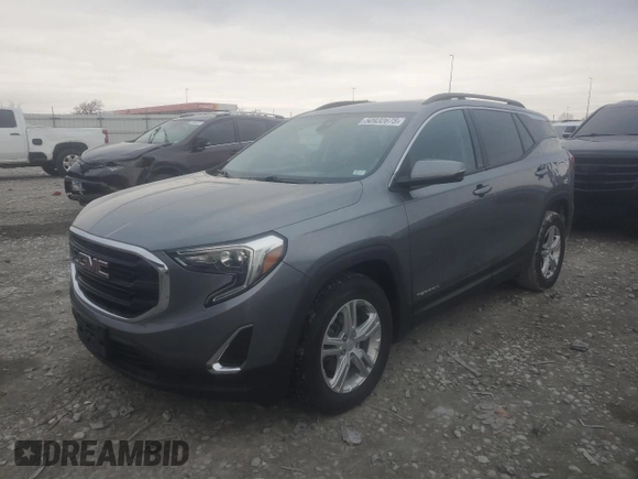 2020 GMC Terrain SLE z VIN 3GKALMEV6LL110991, wystawiony jako Copart lot #50932675 z przebiegiem 73 527 mil mil oraz Szkoda całkowita • Salvage title. Historia ofert i sprzedaży dostępna na DreamBid. Obrazek 1.