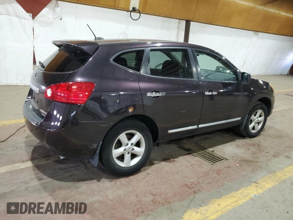2013 Nissan Rogue S with VIN JN8AS5MV2DW136848, listed as a Copart auction lot 41373015 with 72,813 mi miles and Salvage Title. Bid and sale history available at DreamBid. Image 3.