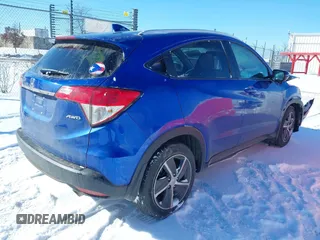2022 Honda HR-V EX with VIN 3CZRU6H52NM736130, listed as a IAAI auction lot 41557784 with 36,084 mi miles. Bid and sale history available at carsss.com. Image 4.