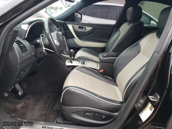 2017 Infiniti QX70 with VIN JN8CS1MU1HM143736, listed as a Copart auction lot 54896834 with 126,983 mi miles and Salvage Title. Bid and sale history available at carsss.com. Image 7.