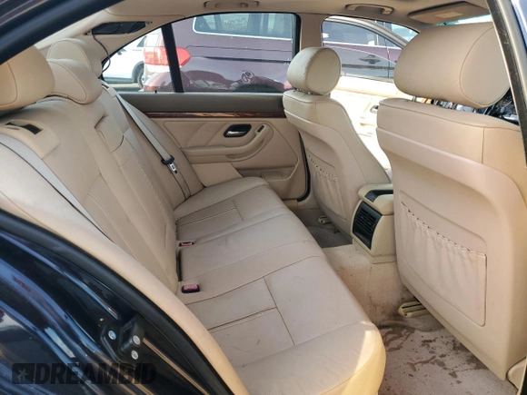 2001 BMW 5 Series 530iA with VIN WBADT63411CF01201, listed as a Copart auction lot 46998615 with 155,727 mi miles and Clean Title. Bid and sale history available at carsss.com. Image 10.