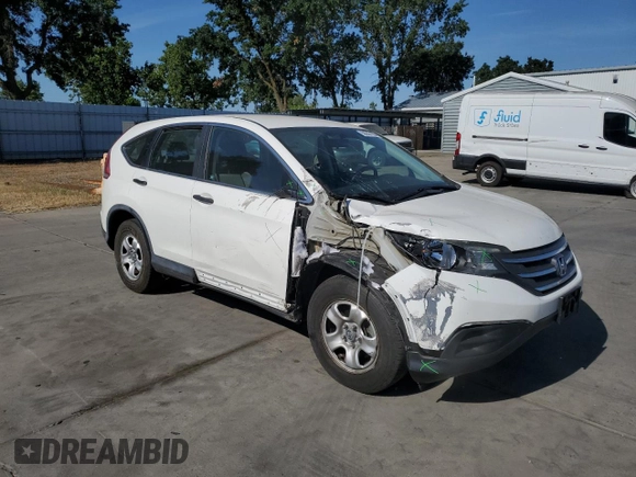 2012 Honda CR-V LX with VIN 5J6RM3H33CL019974, listed as a Copart auction lot 59207185 with 103,430 mi miles and Salvage title. Bid and sale history available at DreamBid. Image 4.