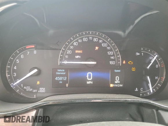 2017 Cadillac CTS RWD with VIN 1G6AP5SX0H0187343, listed as a Copart auction lot 54261215 with 45,812 mi miles and Salvage title. Bid and sale history available at DreamBid. Image 9.