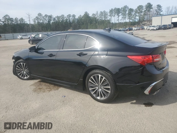 2018 Acura TLX Advance with VIN 19UUB3F72JA004095, listed as a Copart auction lot 45872825 with 101,214 mi miles and Salvage title. Bid and sale history available at DreamBid. Image 2.