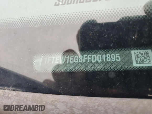 2015 Ford F-150 XLT z VIN 1FTEW1EG8FFD01895, wystawiony jako Copart lot #59206645 z przebiegiem 147 472 mil mil oraz Szkoda całkowita • Salvage title. Historia ofert i sprzedaży dostępna na DreamBid. Obrazek 12.