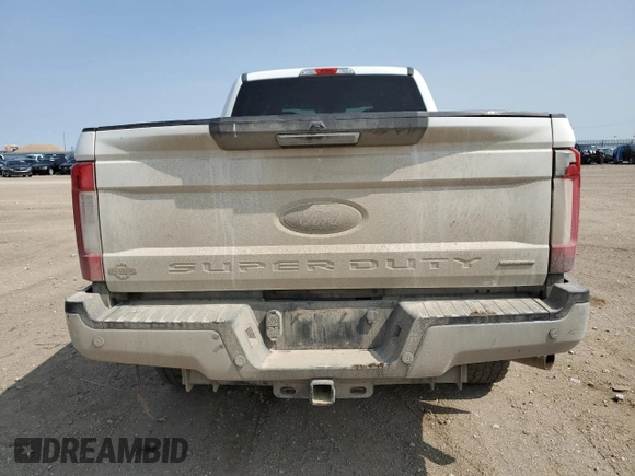 2017 Ford F-250 Lariat with VIN 1FT7W2B60HEE70084, listed as a Copart auction lot 59158135 with 186,544 mi miles and Salvage title. Bid and sale history available at DreamBid. Image 6.