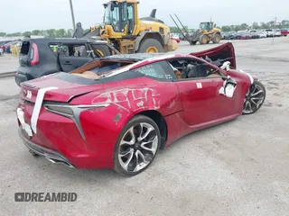 2018 Lexus LC with VIN JTHHP5AY4JA005468, listed as a IAAI auction lot 40055011 with 1 mi miles. Bid and sale history available at carsss.com. Image 4.