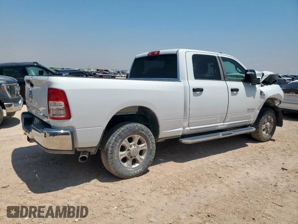 2024 Ram 2500 Big Horn with VIN 3C6UR5DL6RG105991, listed as a Copart auction lot 57835485 with 29,656 mi miles and Salvage title. Bid and sale history available at DreamBid. Image 3.