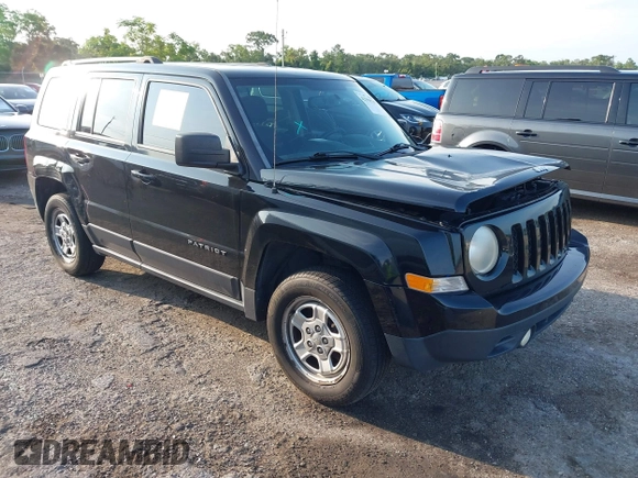 2014 Jeep Patriot Sport with VIN 1C4NJPBA3ED720412, listed as a IAAI auction lot 42390785 with 215,446 mi miles and . Bid and sale history available at DreamBid. Image 1.