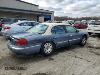2000 Lincoln Continental with VIN 1LNHM97V5YY807538, listed as a Copart auction lot 78899234 with 126,095 mi miles and Salvage Title. Bid and sale history available at carsss.com. Image 3.