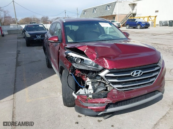2017 Hyundai Tucson Value with VIN KM8J33A29HU390142, listed as a IAAI auction lot 41816840 with 55,750 mi miles. Bid and sale history available at carsss.com. Image 1.