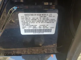 2017 Infiniti Q70 3.7 with VIN JN1BY1PR2HM210568, listed as a Copart auction lot 42121945 with Not provided miles and Salvage title. Bid and sale history available at DreamBid. Image 12.