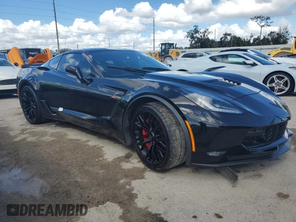 2016 Chevrolet Corvette Z06 1LZ with VIN 1G1YP2D69G5613510, listed as a Copart auction lot 77152654 with 0 mi miles and Non Repairable. Bid and sale history available at carsss.com. Image 4.