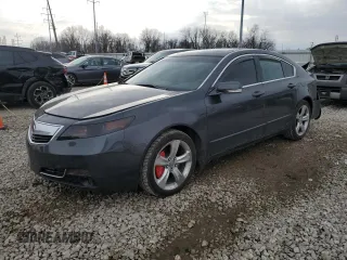 2012 Acura TL Tech Auto with VIN 19UUA9F58CA002553, listed as a Copart auction lot 46411715 with 134,007 mi miles and Salvage Title. Bid and sale history available at carsss.com. Image 1.