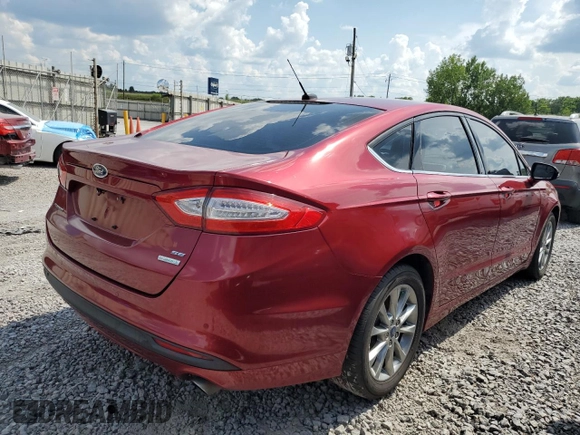 2016 Ford Fusion SE with VIN 3FA6P0HDXGR376184, listed as a Copart auction lot 62997285 with 108,322 mi miles and Clean title. Bid and sale history available at DreamBid. Image 3.
