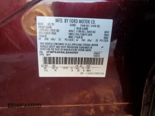 2020 Ford Edge Titanium with VIN 2FMPK4K99LBA66590, listed as a Copart auction lot 84848404 with 72,794 mi miles and Salvage Title. Bid and sale history available at carsss.com. Image 16.