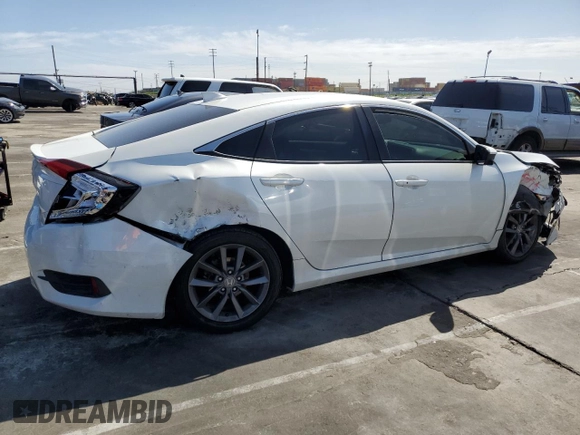 2019 Honda Civic Sedan EX with VIN 19XFC1F38KE204953, listed as a Copart auction lot 48982815 with 99,231 mi miles and Salvage Title. Bid and sale history available at carsss.com. Image 3.