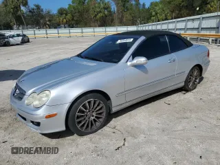 2007 Mercedes-Benz CLK 350 with VIN WDBTK56F27F208807, listed as a Copart auction lot 76954644 with 95,775 mi miles and Salvage Title. Bid and sale history available at DreamBid. Image 1.