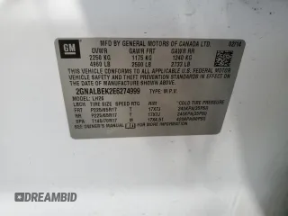 2014 Chevrolet Equinox LT with VIN 2GNALBEK2E6274999, listed as a Copart auction lot 53895685 with 205,843 mi miles and Salvage Title. Bid and sale history available at carsss.com. Image 13.