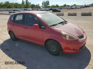 2007 Honda Fit with VIN JHMGD37407S038547, listed as a Copart auction lot 46415765 with Not provided miles and Salvage title. Bid and sale history available at DreamBid. Image 4.