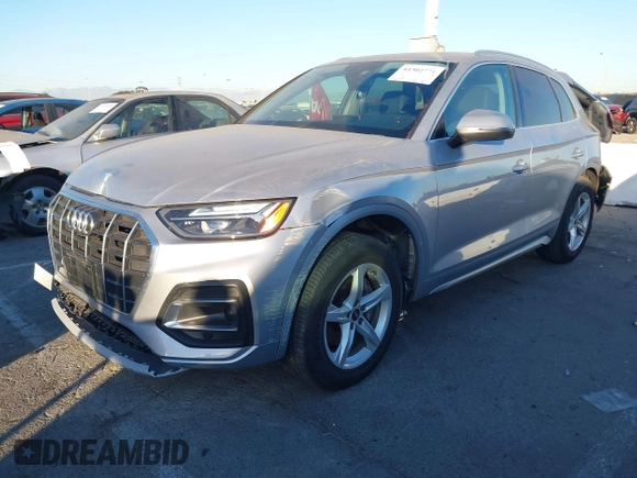 2023 Audi Q5 Premium with VIN WA1ABAFY9P2084975, listed as a IAAI auction lot 41302774 with 40,203 mi miles. Bid and sale history available at carsss.com. Image 2.